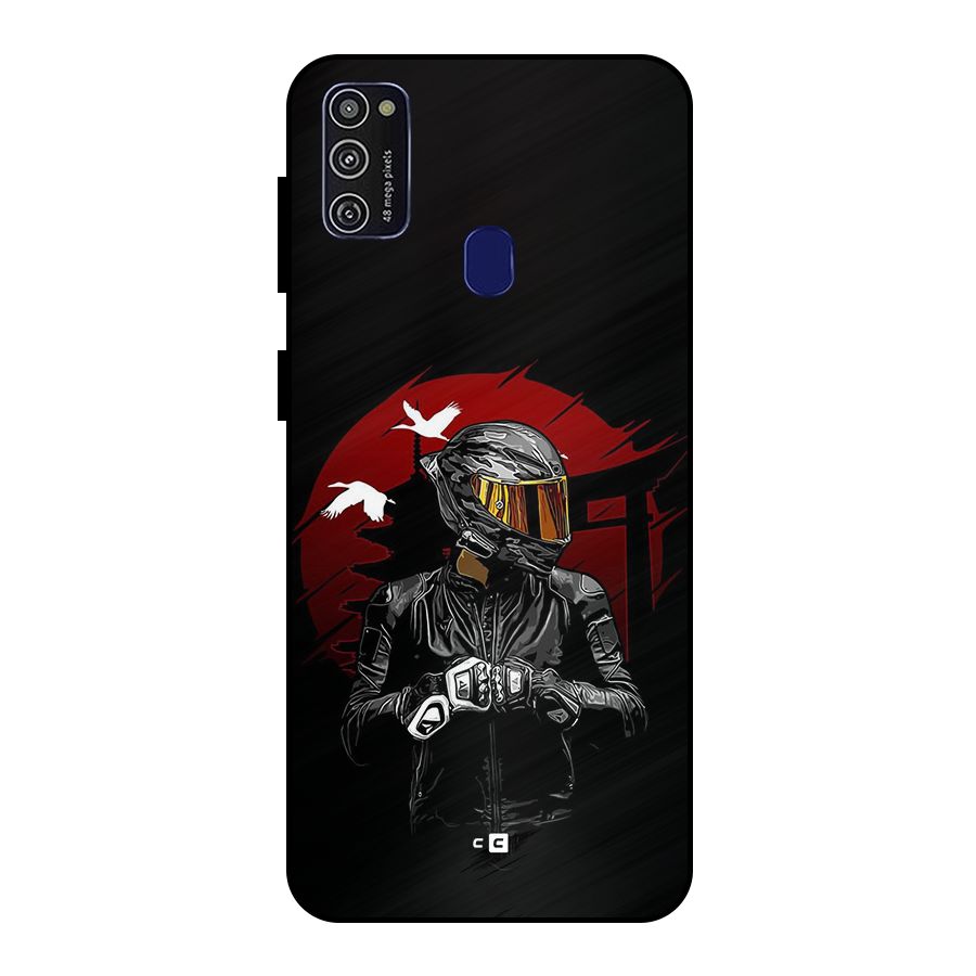 Moto Rider Ready Metal Back Case for Galaxy M30s