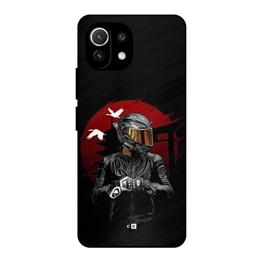 Moto Rider Ready Metal Back Case for Mi 11 Lite
