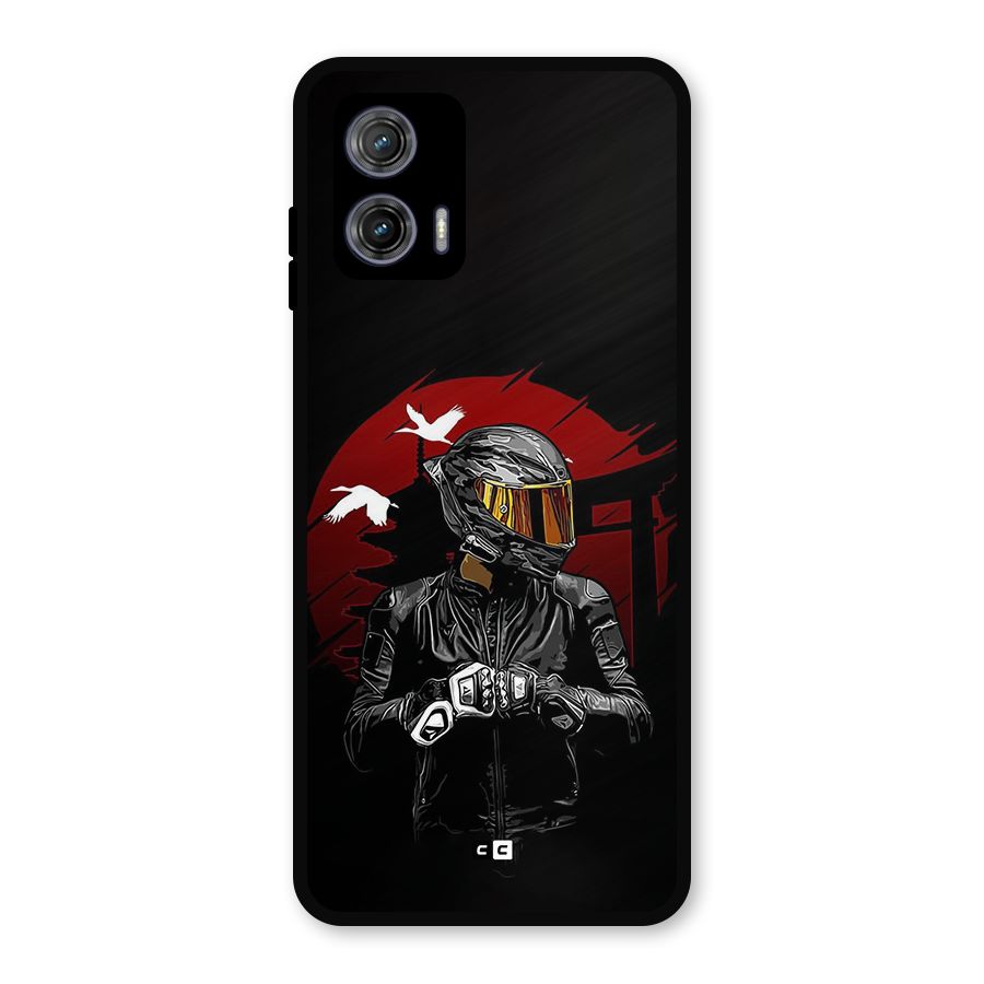 Moto Rider Ready Metal Back Case for Moto G73