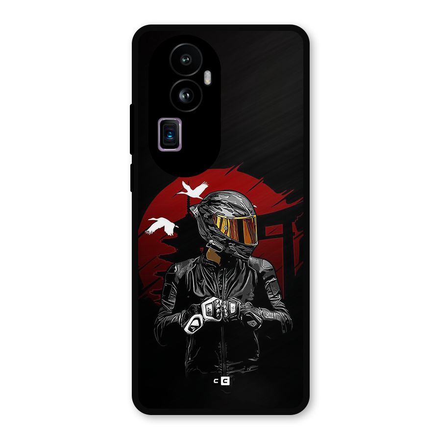 Moto Rider Ready Metal Back Case for Oppo Reno10 Pro Plus