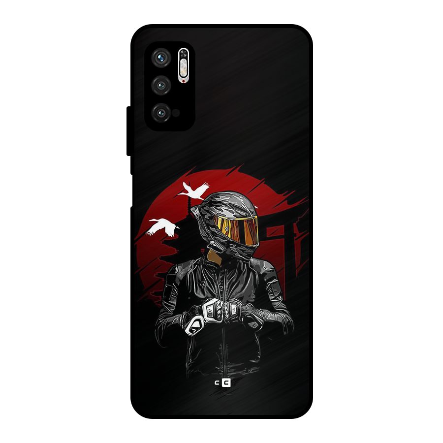 Moto Rider Ready Metal Back Case for Poco M3 Pro 5G