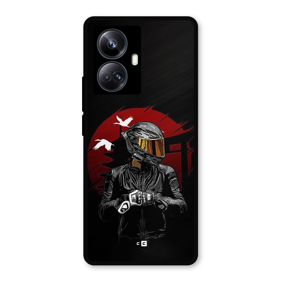 Moto Rider Ready Metal Back Case for Realme 10 Pro Plus
