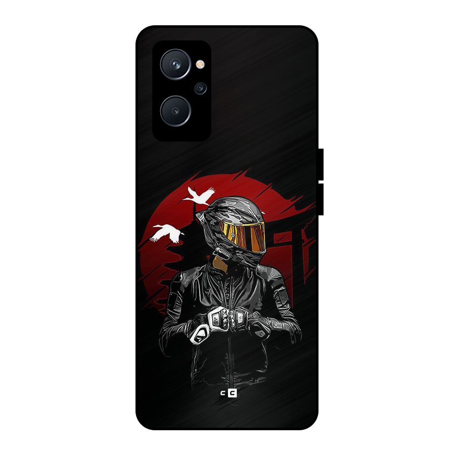 Moto Rider Ready Metal Back Case for Realme 9i 5G