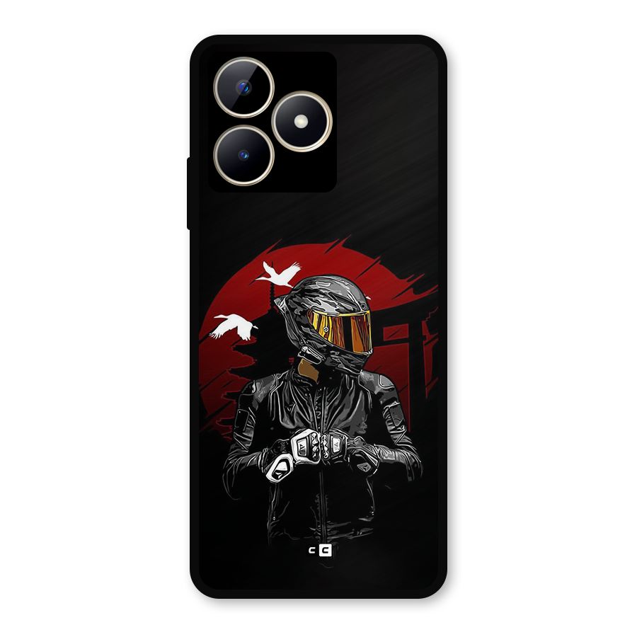 Moto Rider Ready Metal Back Case for Realme C53