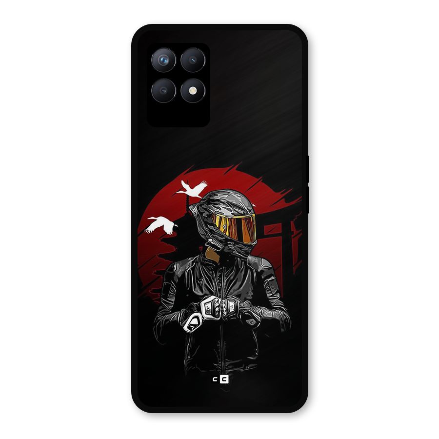Moto Rider Ready Metal Back Case for Realme Narzo 50