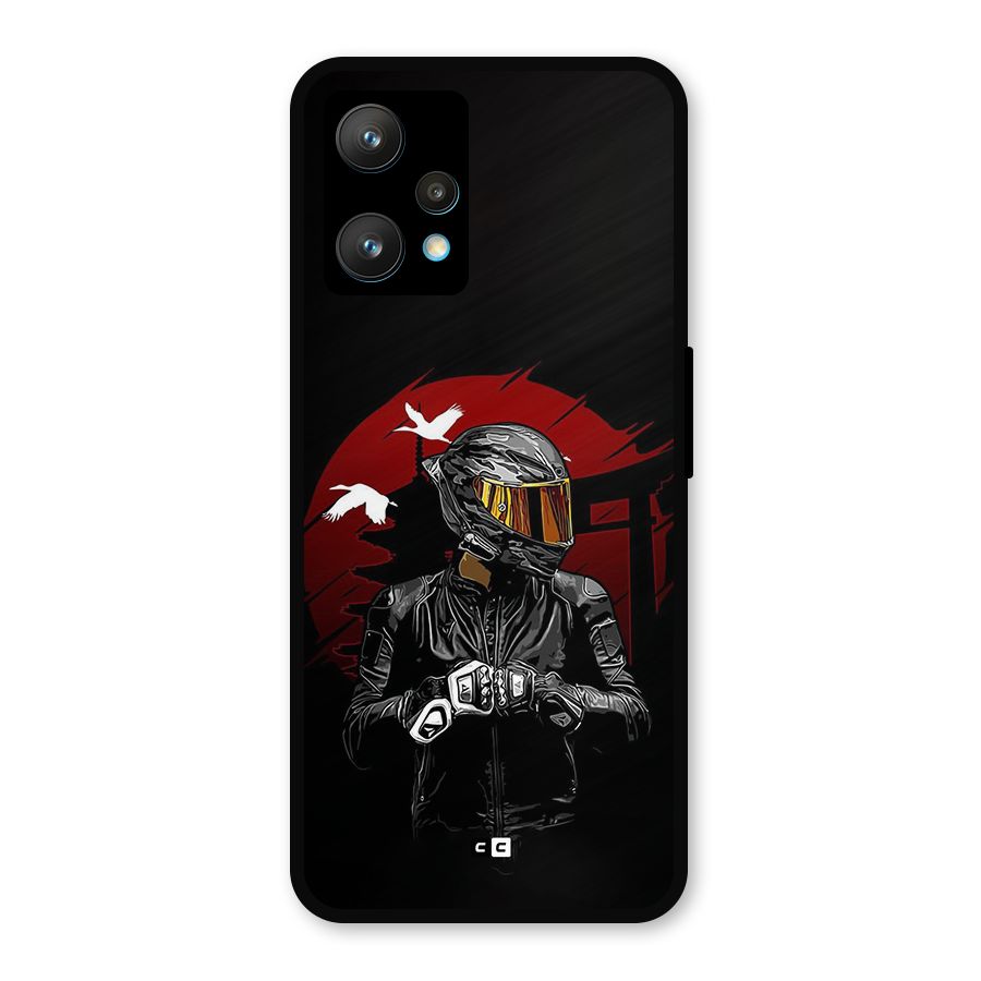 Moto Rider Ready Metal Back Case for Realme Narzo 50 Pro