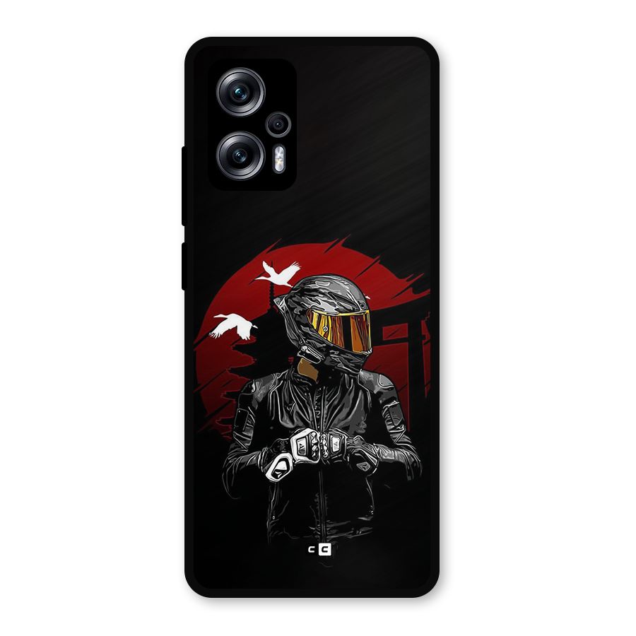 Moto Rider Ready Metal Back Case for Redmi K50i