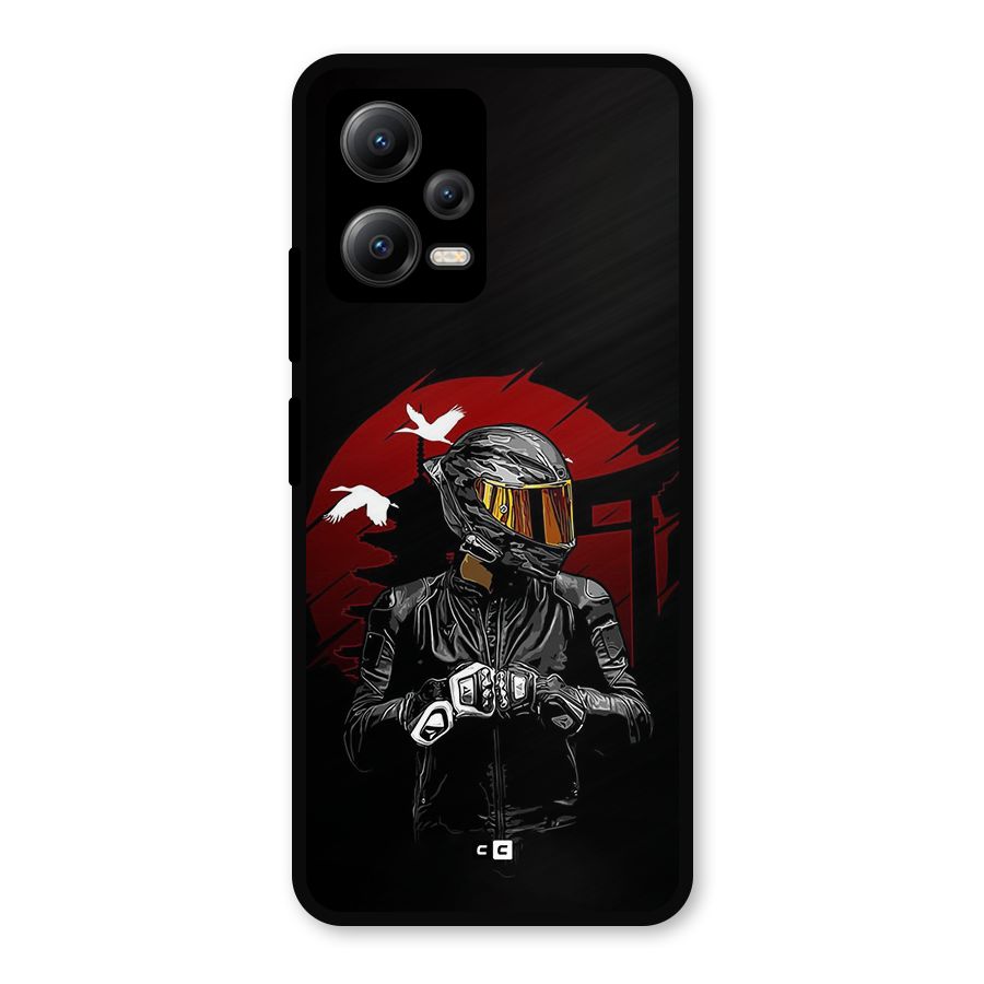Moto Rider Ready Metal Back Case for Redmi Note 12 5G