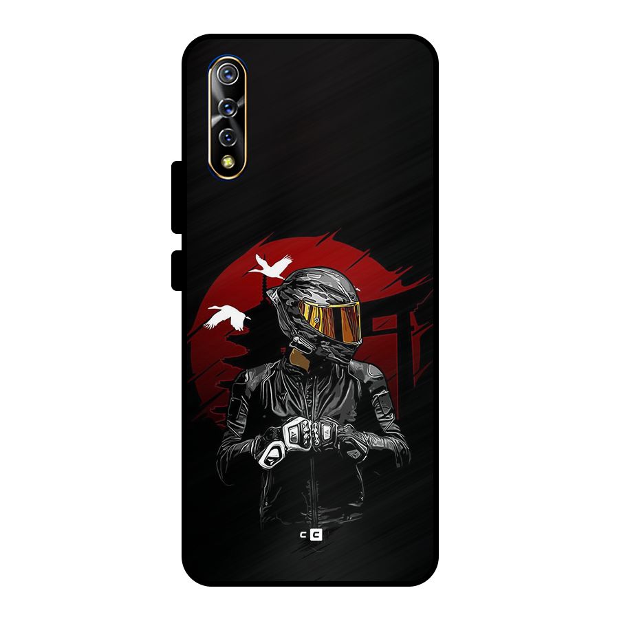 Moto Rider Ready Metal Back Case for Vivo S1