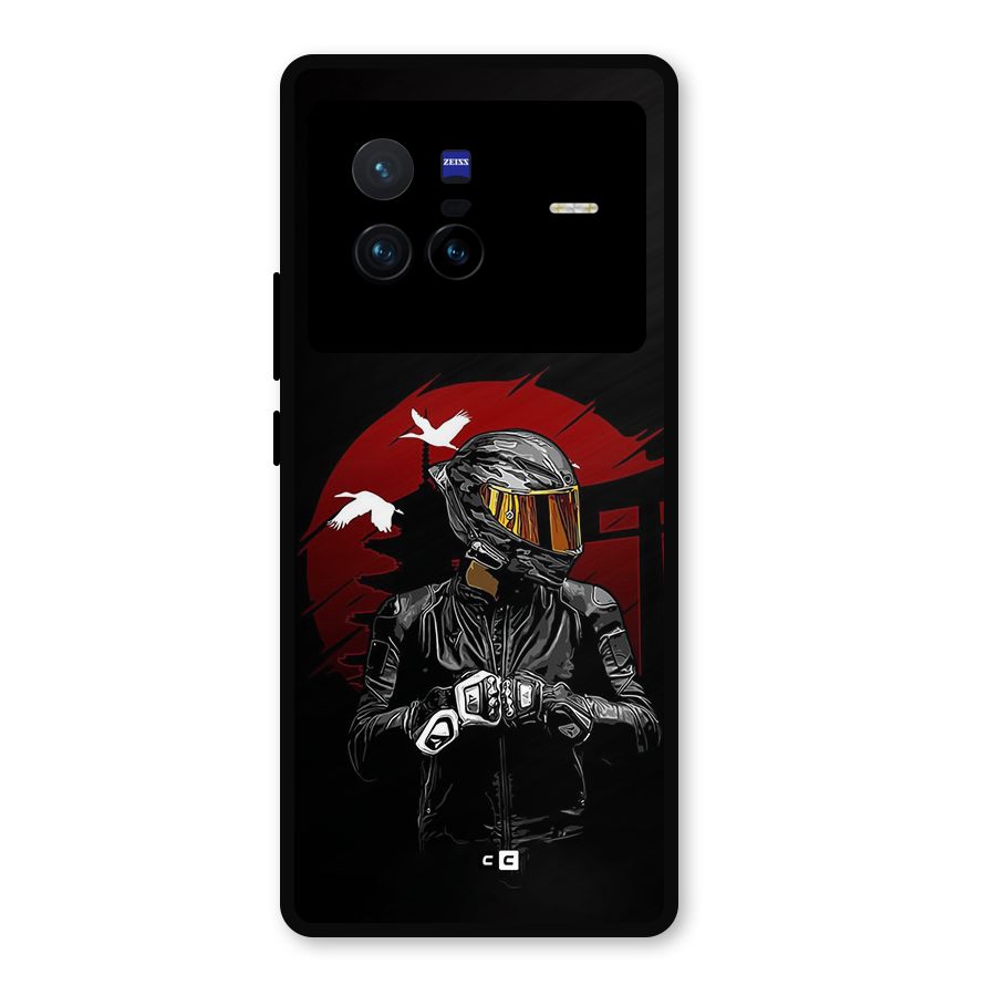 Moto Rider Ready Metal Back Case for Vivo X80