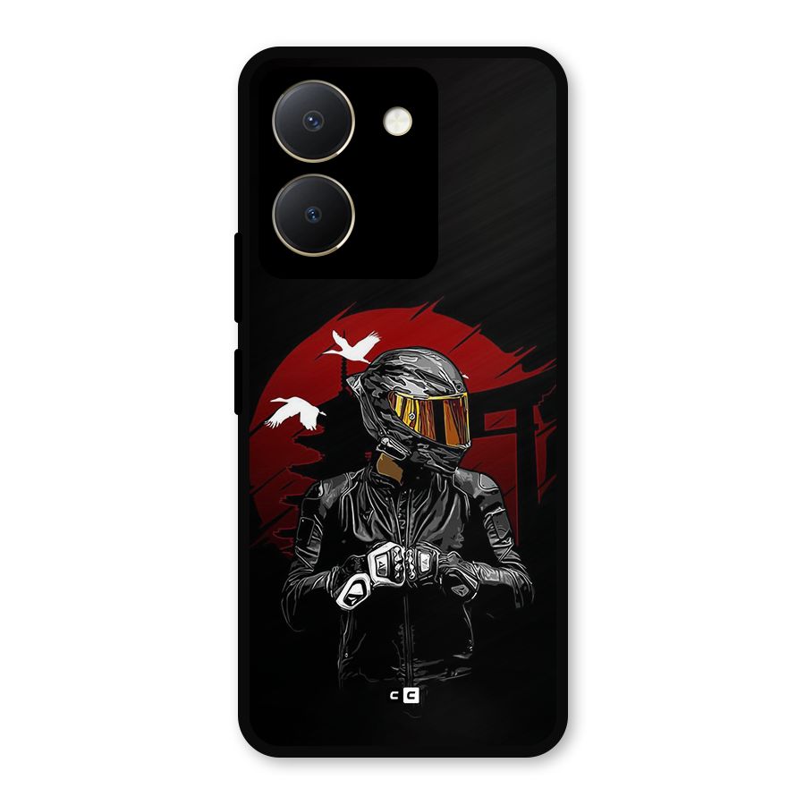 Moto Rider Ready Metal Back Case for Vivo Y36