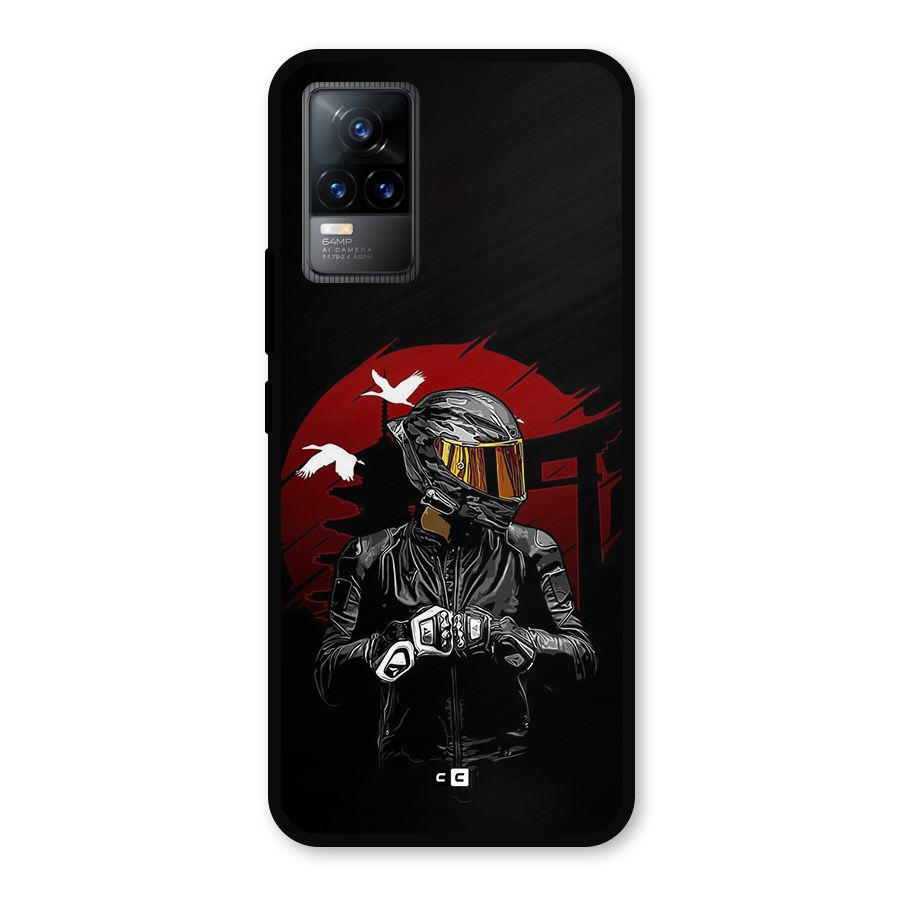 Moto Rider Ready Metal Back Case for Vivo Y73