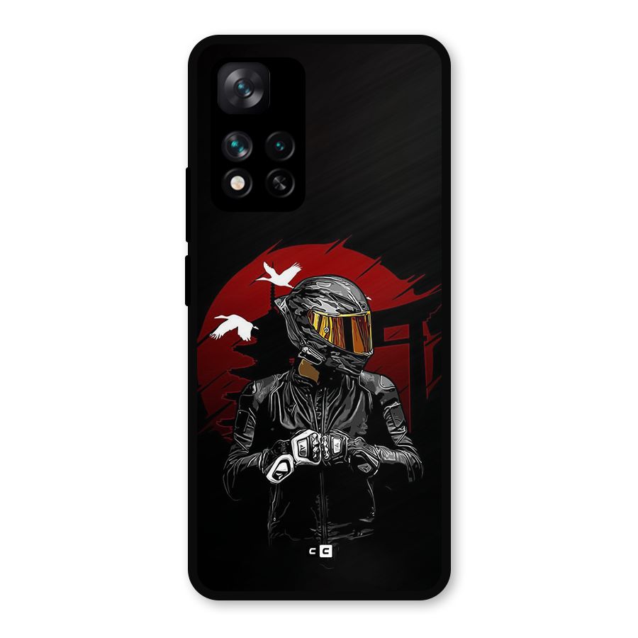 Moto Rider Ready Metal Back Case for Xiaomi 11i Hypercharge 5G