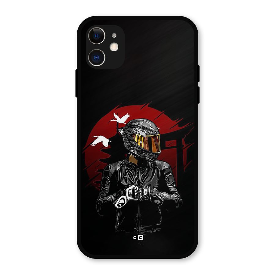 Moto Rider Ready Metal Back Case for iPhone 11