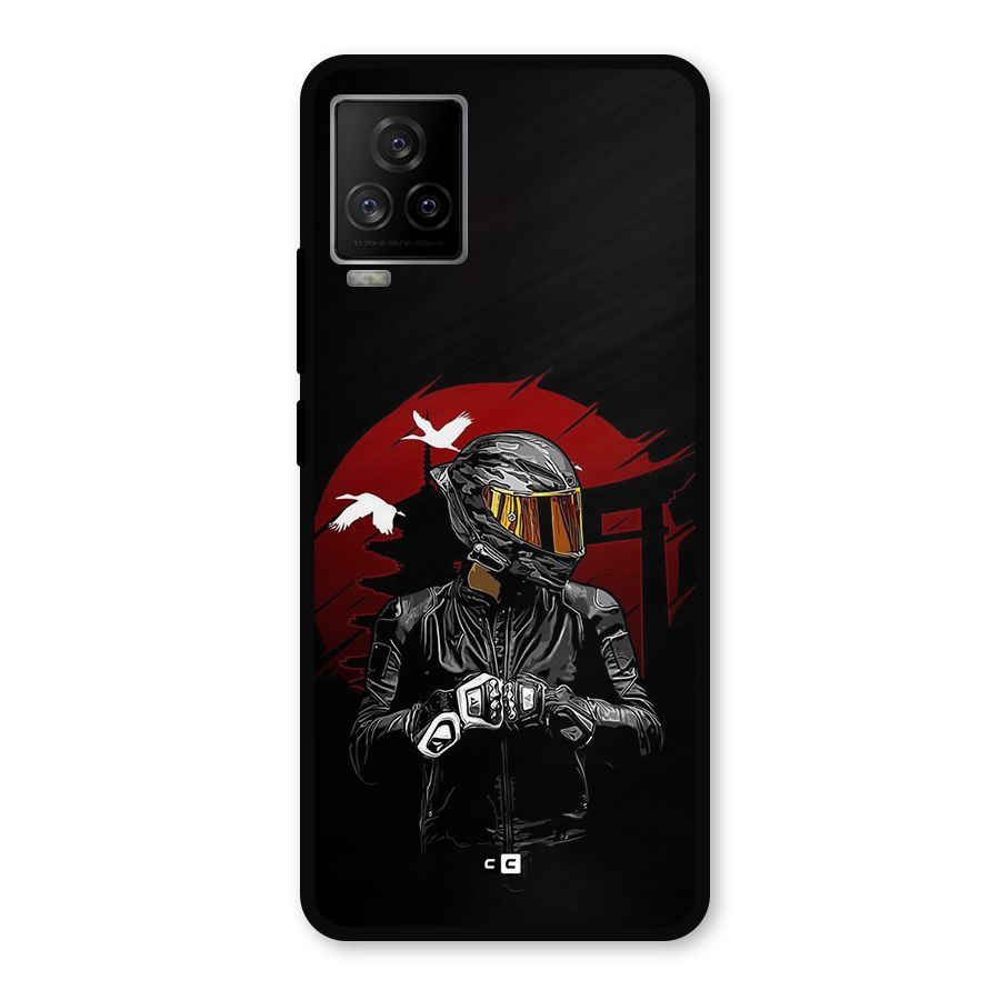 Moto Rider Ready Metal Back Case for iQOO 7 Legend 5G