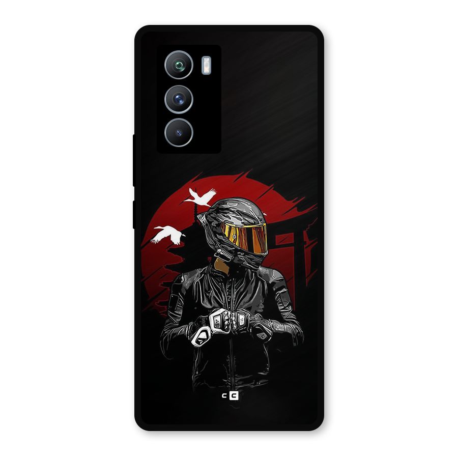 Moto Rider Ready Metal Back Case for iQOO 9 SE