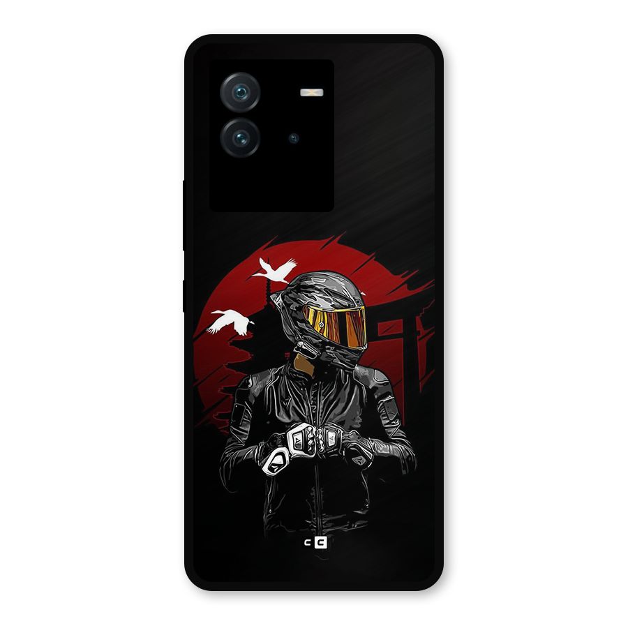 Moto Rider Ready Metal Back Case for iQOO Neo 6 5G