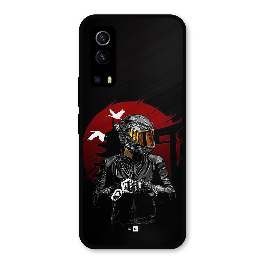 Moto Rider Ready Metal Back Case for iQOO Z3