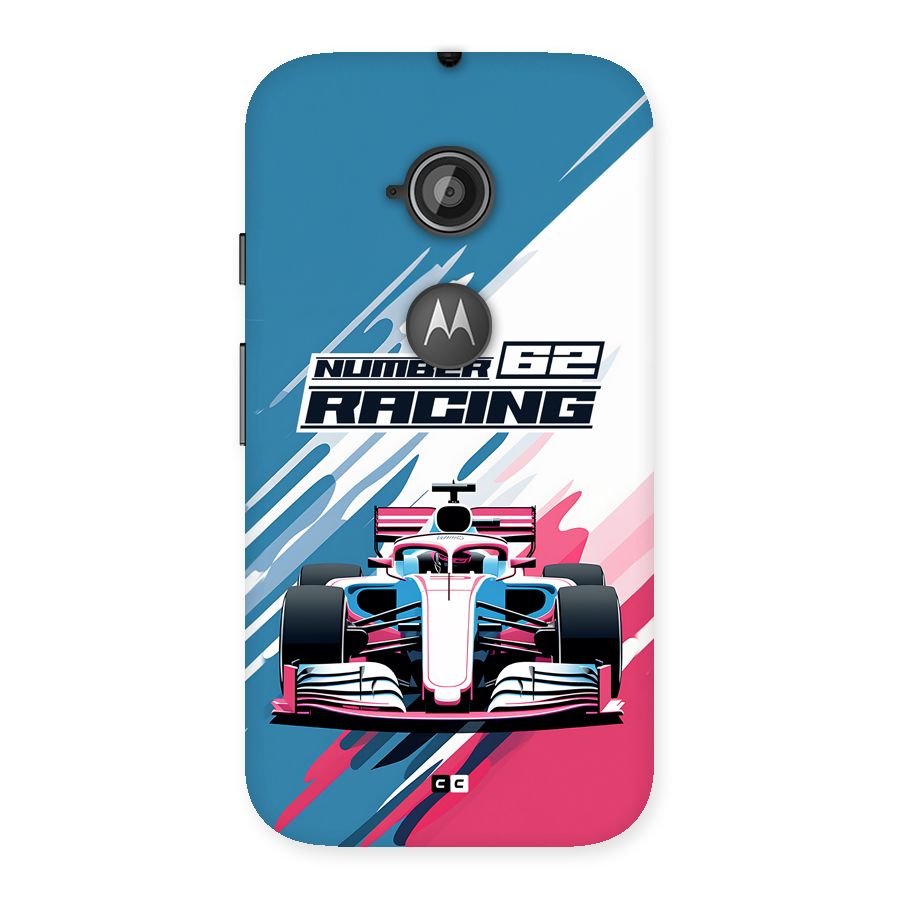 Motor Racing Back Case for Moto E 2nd Gen
