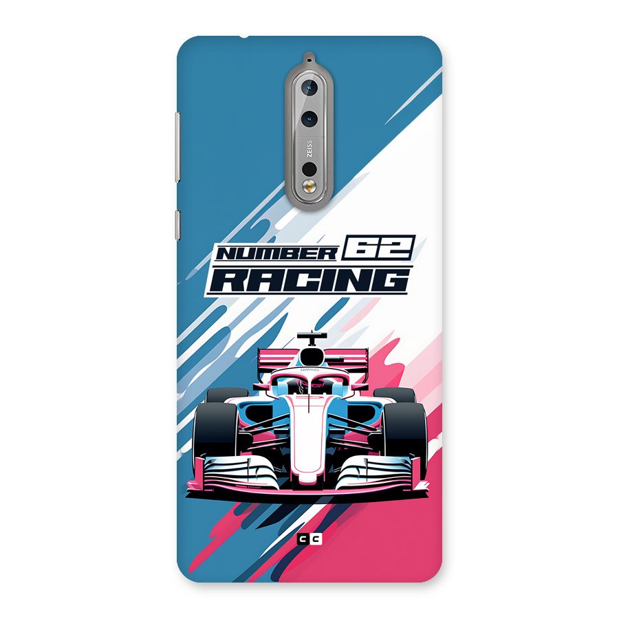 Motor Racing Back Case for Nokia 8