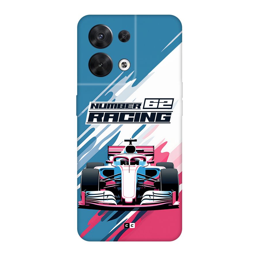 Motor Racing Back Case for Oppo Reno8 5G