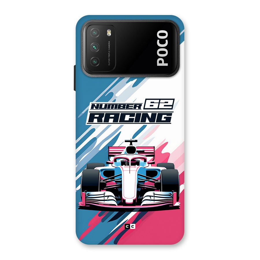 Motor Racing Back Case for Poco M3