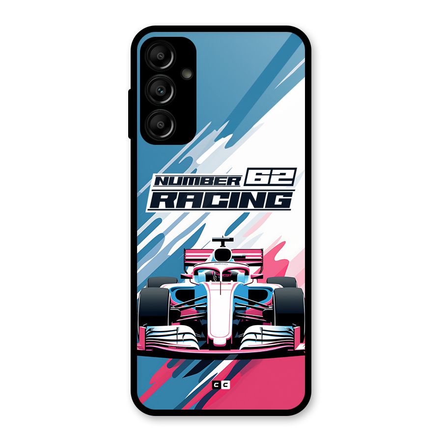 Motor Racing Glass Back Case for Galaxy A14 5G