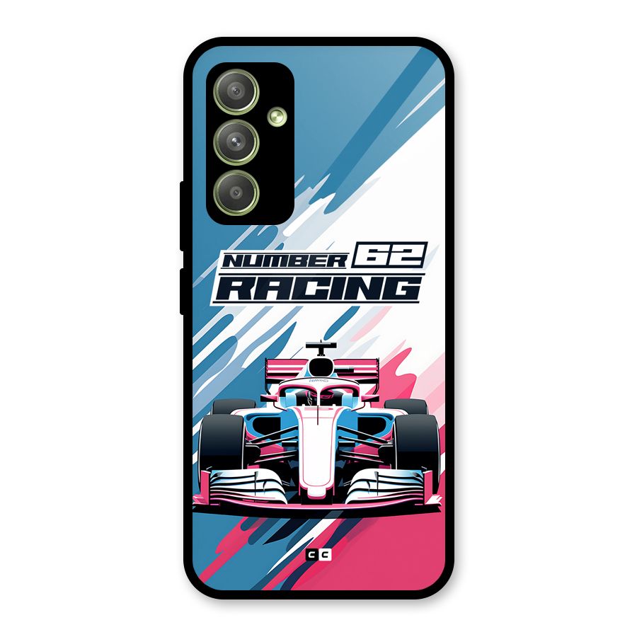 Motor Racing Glass Back Case for Galaxy A54