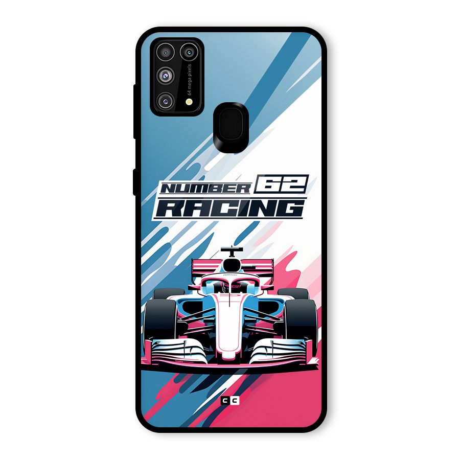 Motor Racing Glass Back Case for Galaxy F41