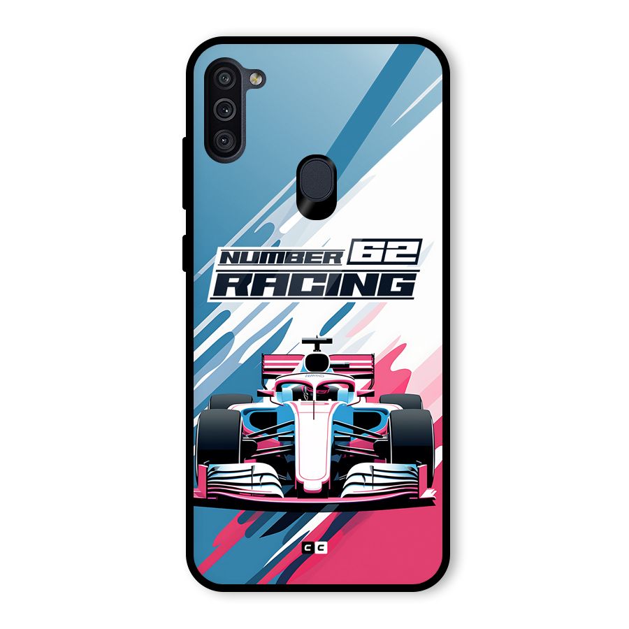 Motor Racing Glass Back Case for Galaxy M11