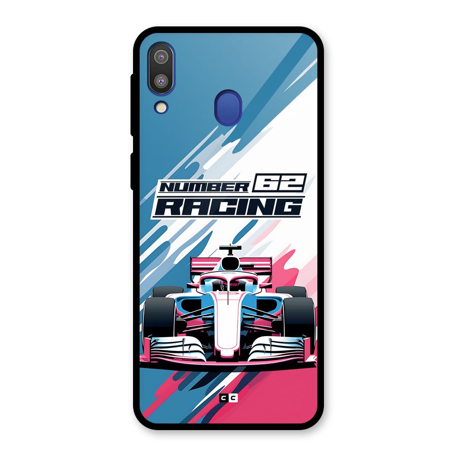 Motor Racing Glass Back Case for Galaxy M20