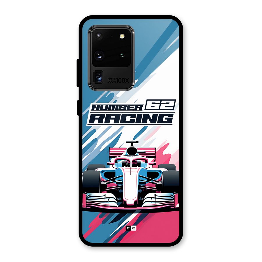 Motor Racing Glass Back Case for Galaxy S20 Ultra