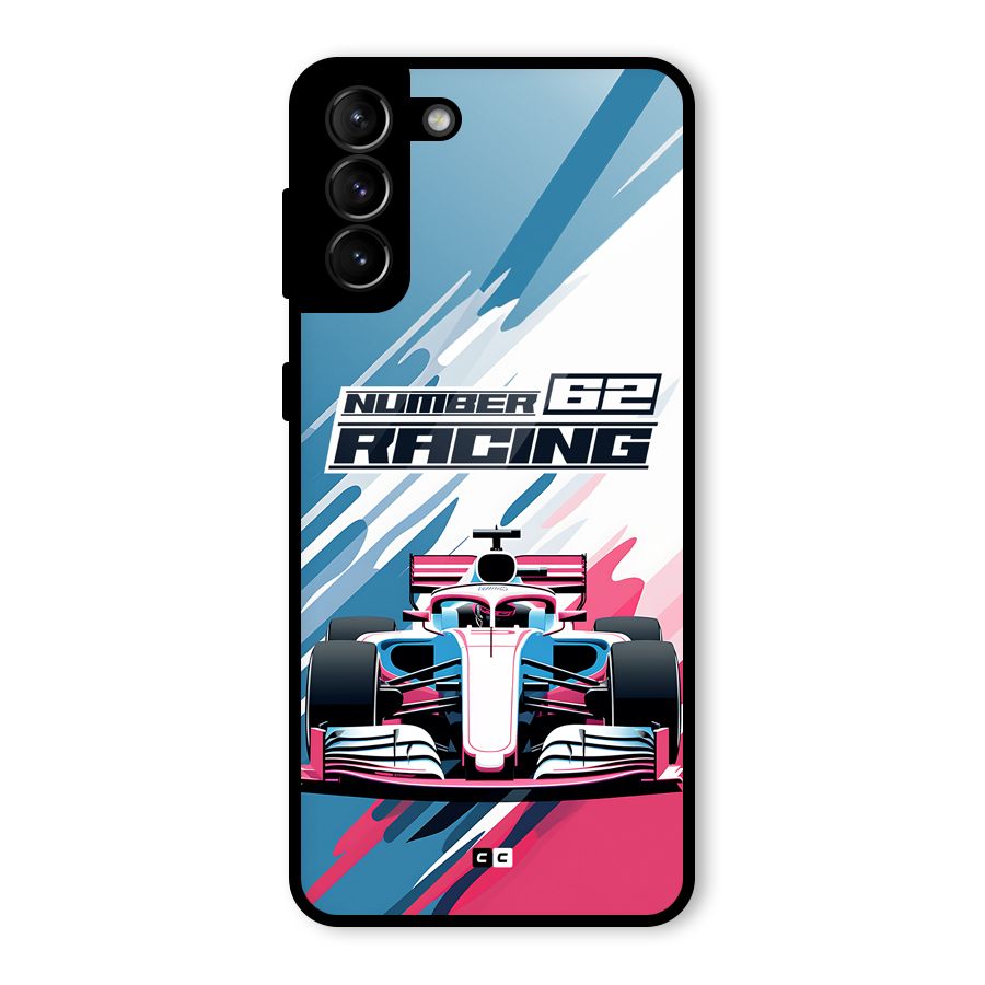Motor Racing Glass Back Case for Galaxy S21 Plus