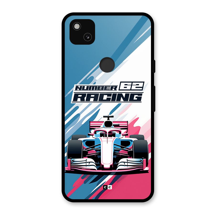 Motor Racing Glass Back Case for Google Pixel 4a