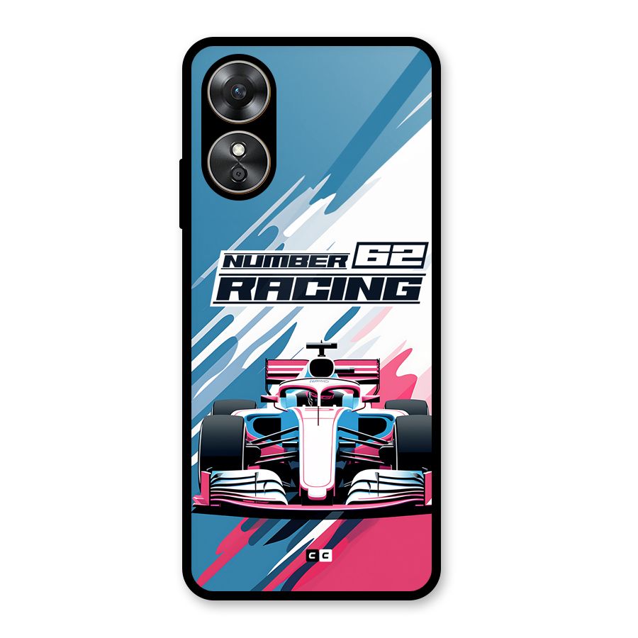 Motor Racing Glass Back Case for Oppo A17