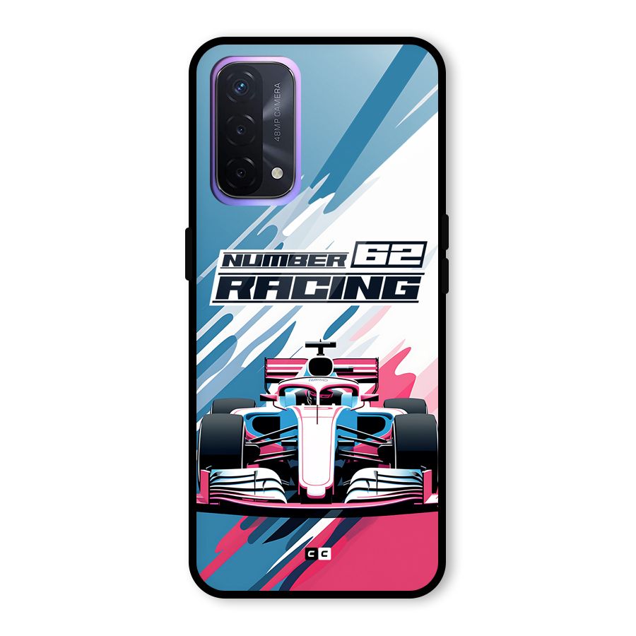 Motor Racing Glass Back Case for Oppo A74 5G