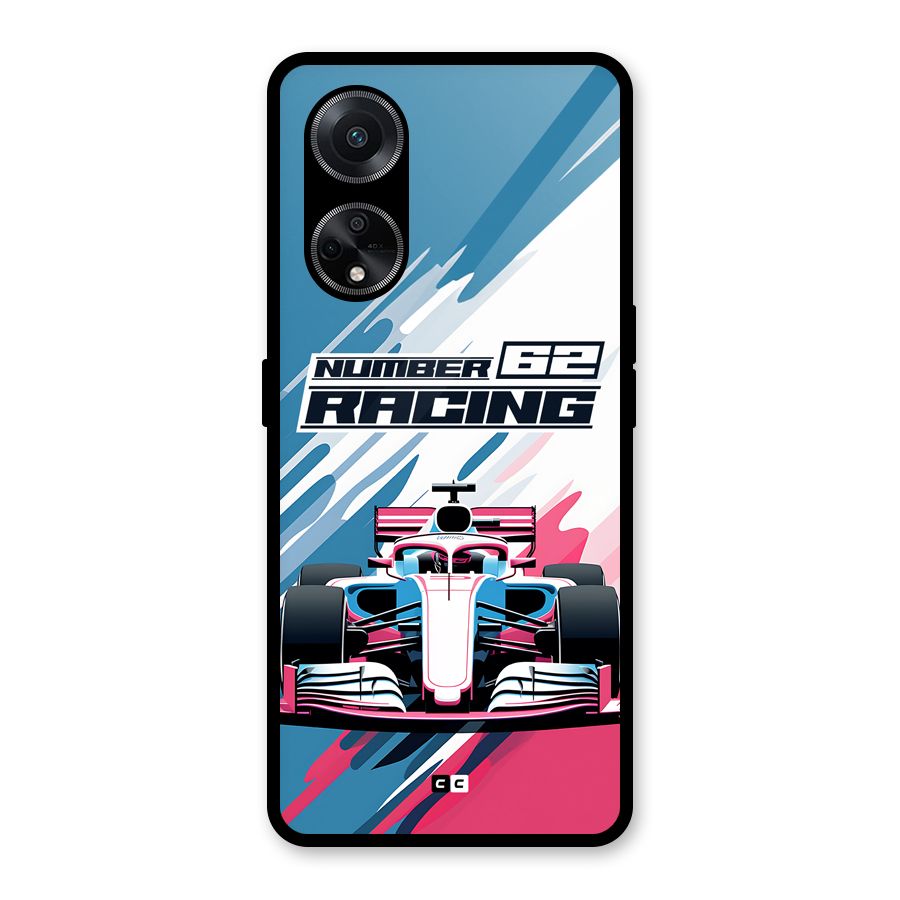 Motor Racing Glass Back Case for Oppo F23