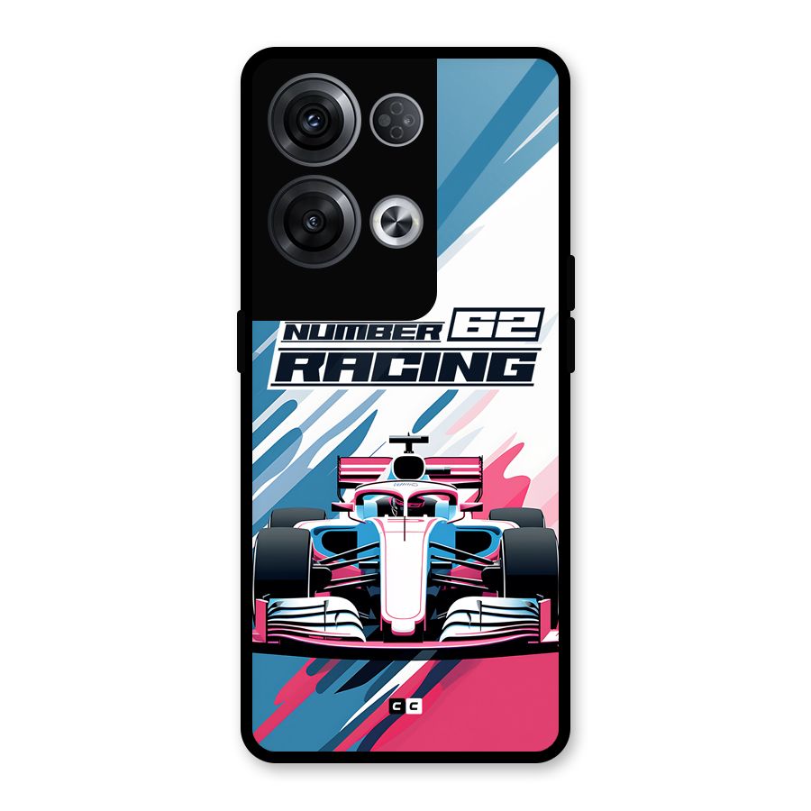 Motor Racing Glass Back Case for Oppo Reno8 Pro 5G