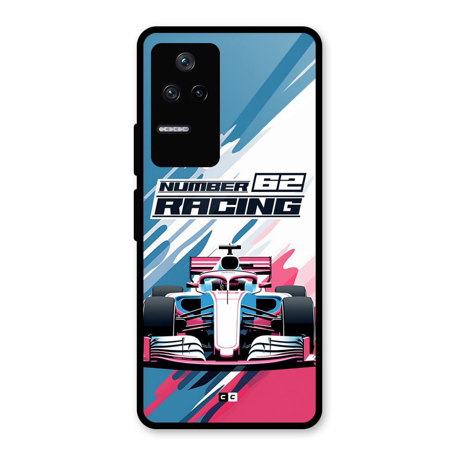 Motor Racing Glass Back Case for Poco F4 5G