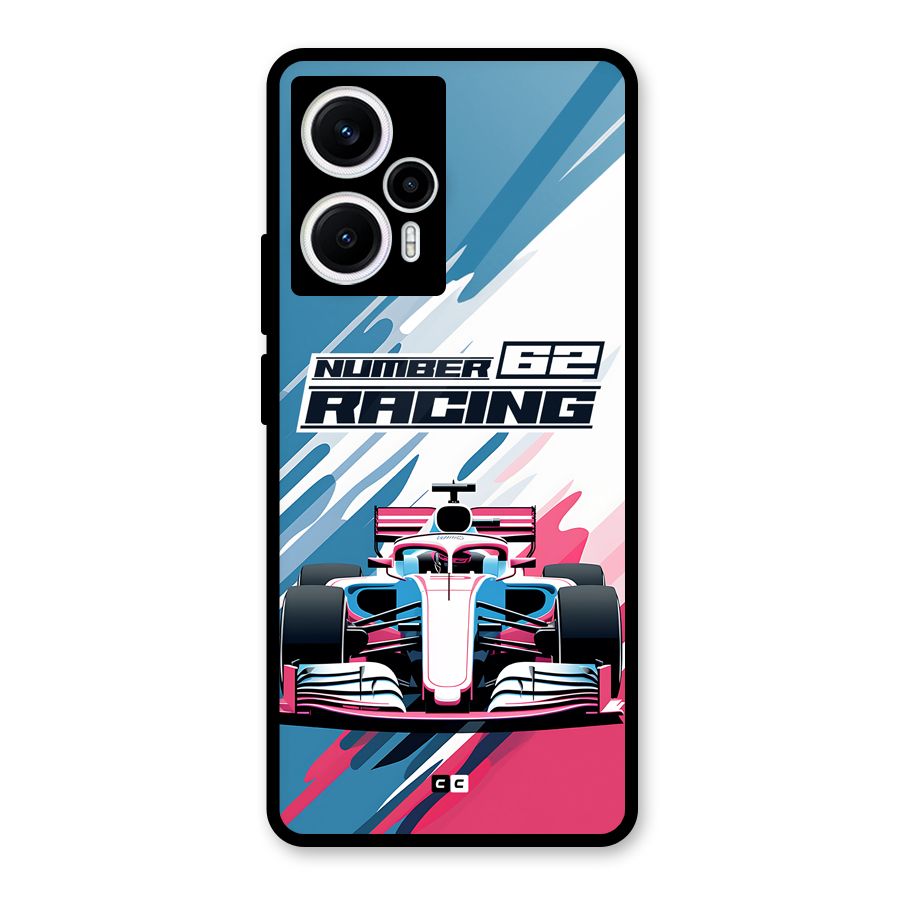 Motor Racing Glass Back Case for Poco F5