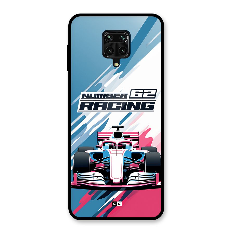 Motor Racing Glass Back Case for Poco M2 Pro