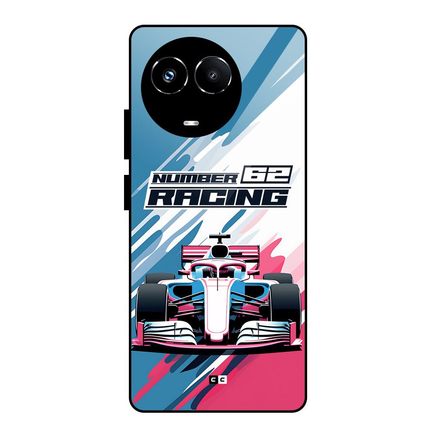 Motor Racing Glass Back Case for Realme 11X