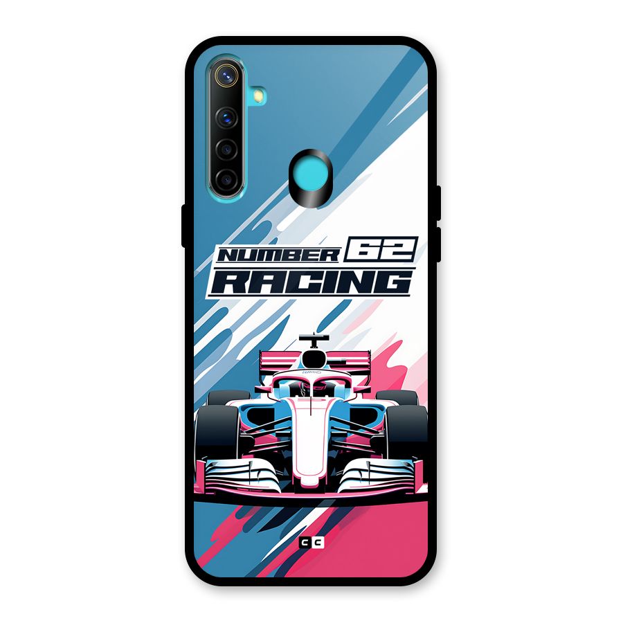 Motor Racing Glass Back Case for Realme 5i