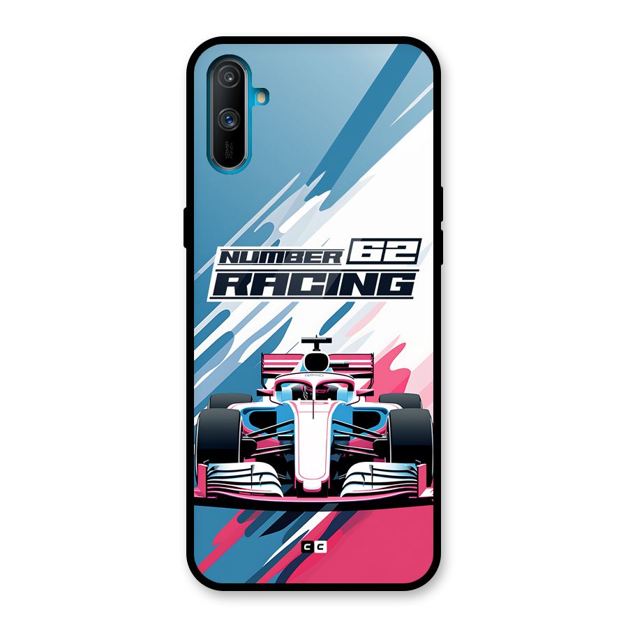 Motor Racing Glass Back Case for Realme C3