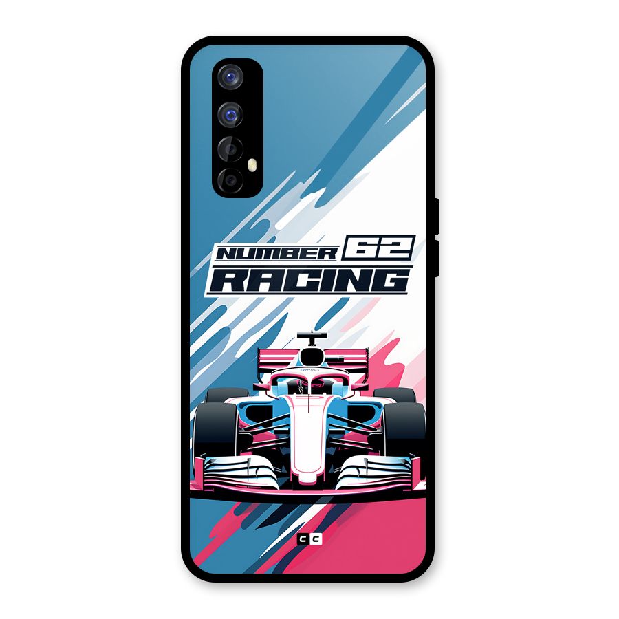 Motor Racing Glass Back Case for Realme Narzo 20 Pro