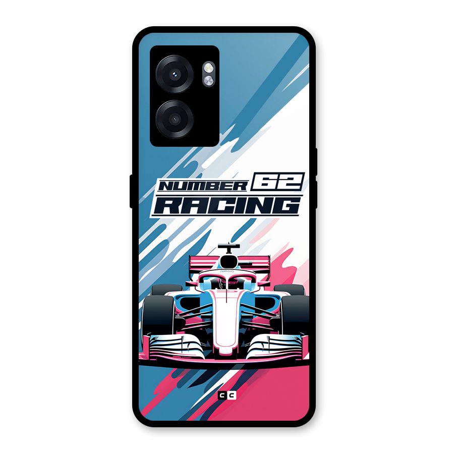 Motor Racing Glass Back Case for Realme Narzo 50 5G