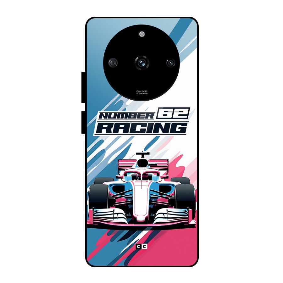 Motor Racing Glass Back Case for Realme Narzo 60 5G