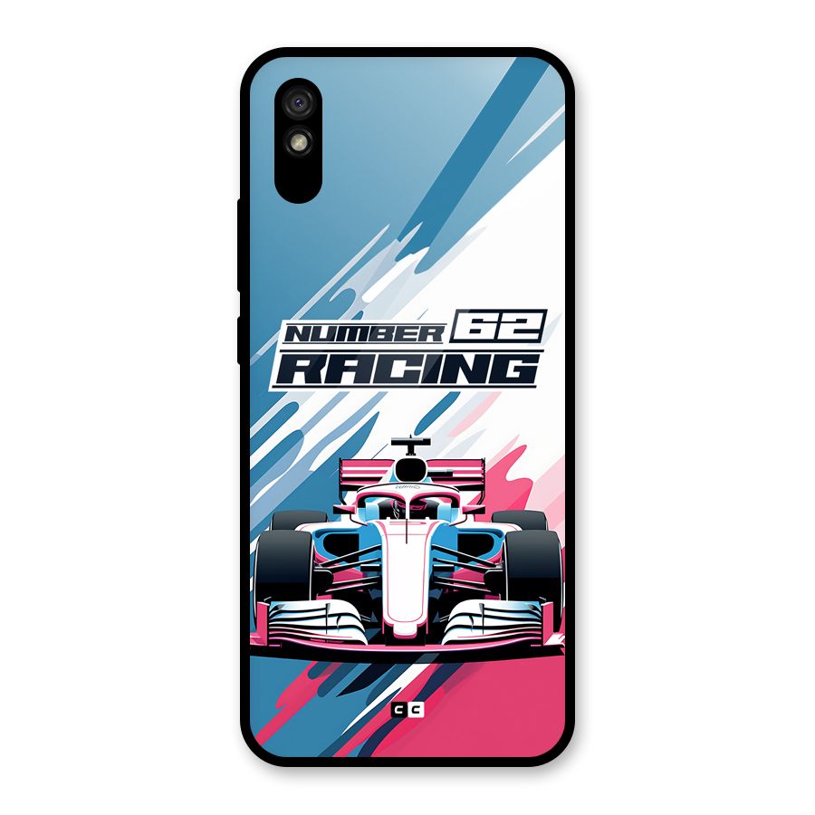 Motor Racing Glass Back Case for Redmi 9i