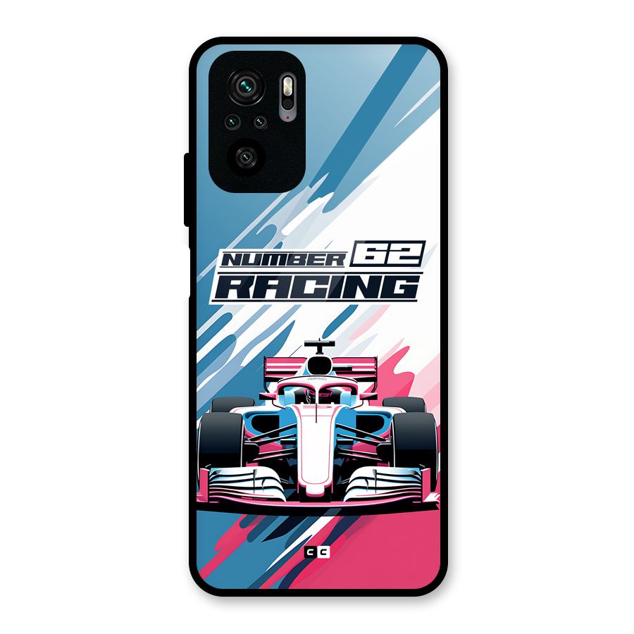 Motor Racing Glass Back Case for Redmi Note 10S
