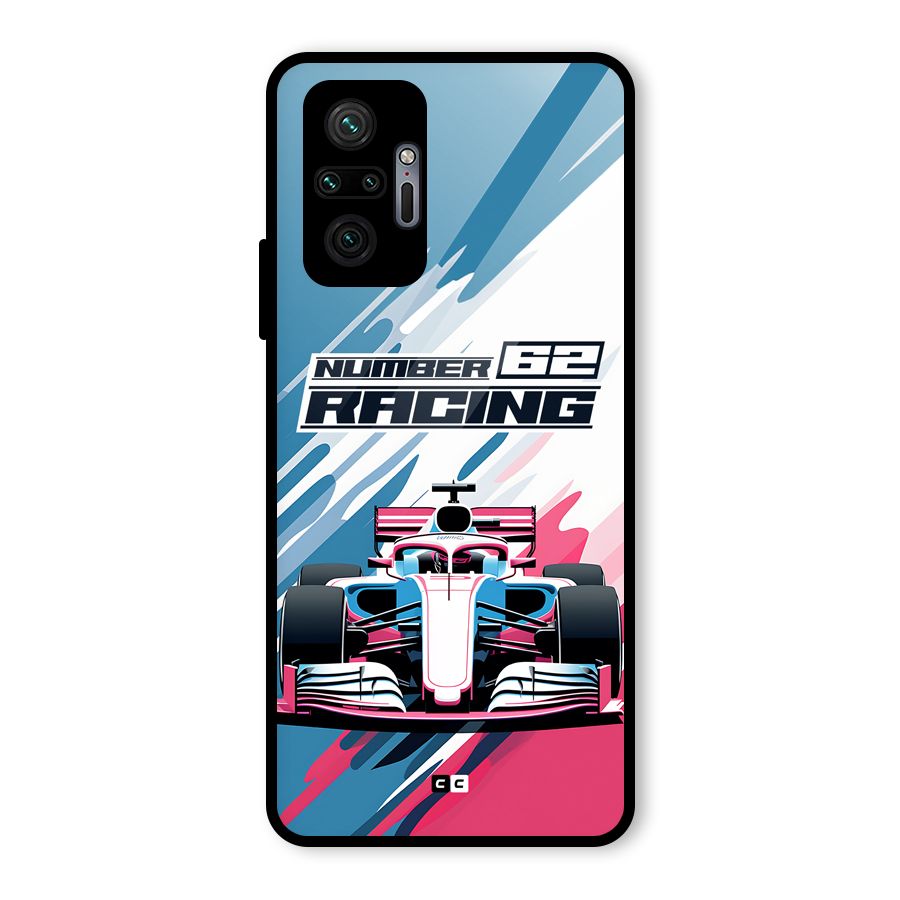 Motor Racing Glass Back Case for Redmi Note 10 Pro